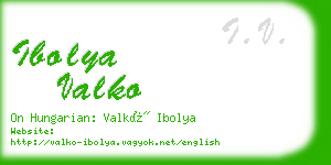 ibolya valko business card