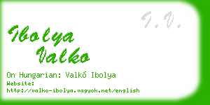 ibolya valko business card